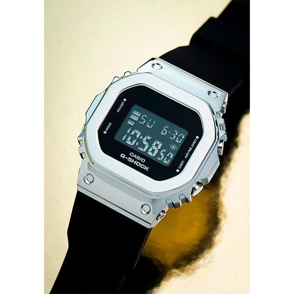 Relógio Casio G-Shock GM-S5600-1DR Caixa em Aço Inoxidável